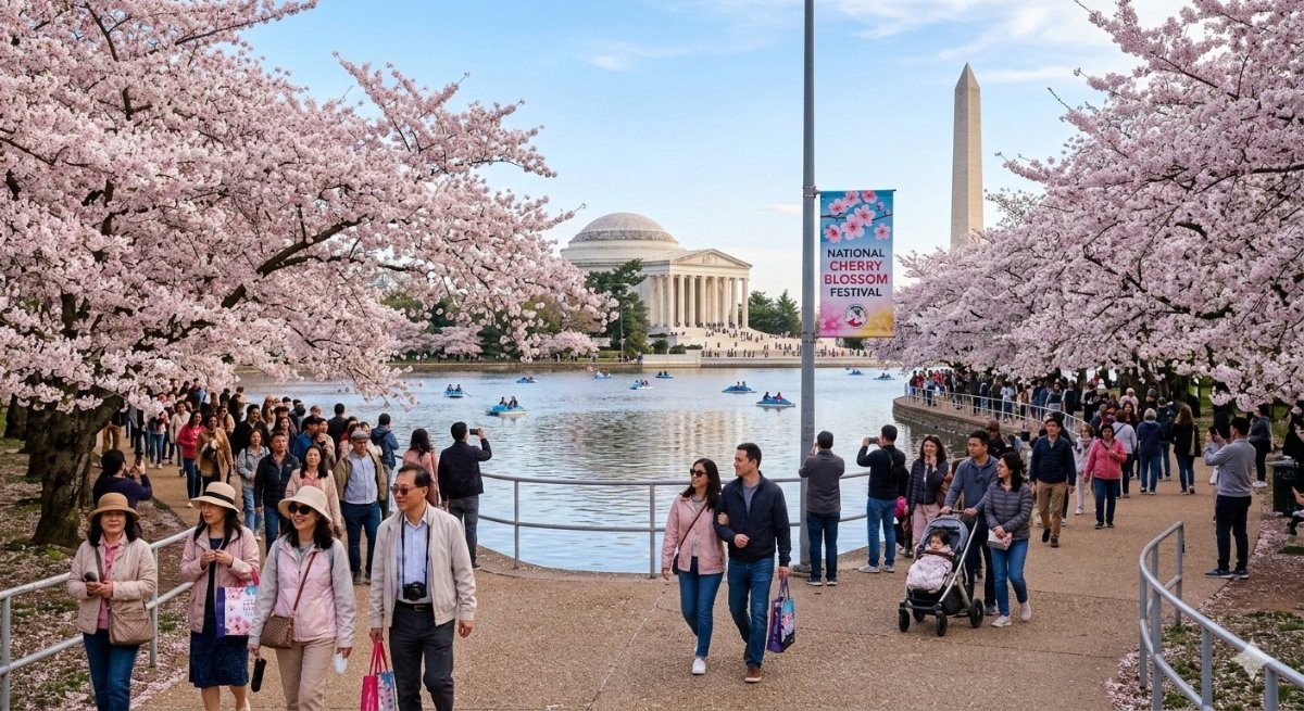 National Cherry Blossom Festival (March 20 – April 12)