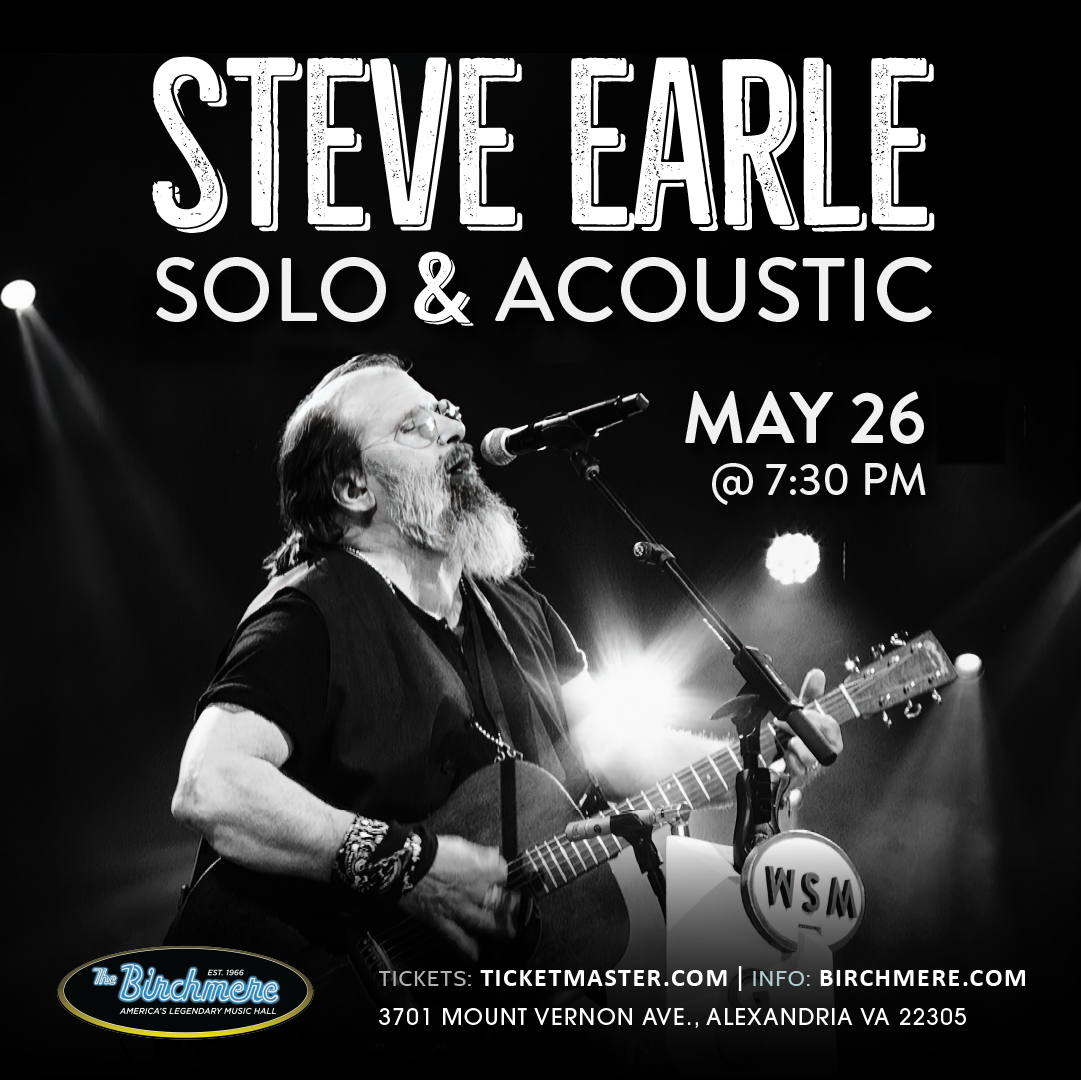 STEVE EARLE – Solo & Acoustic
