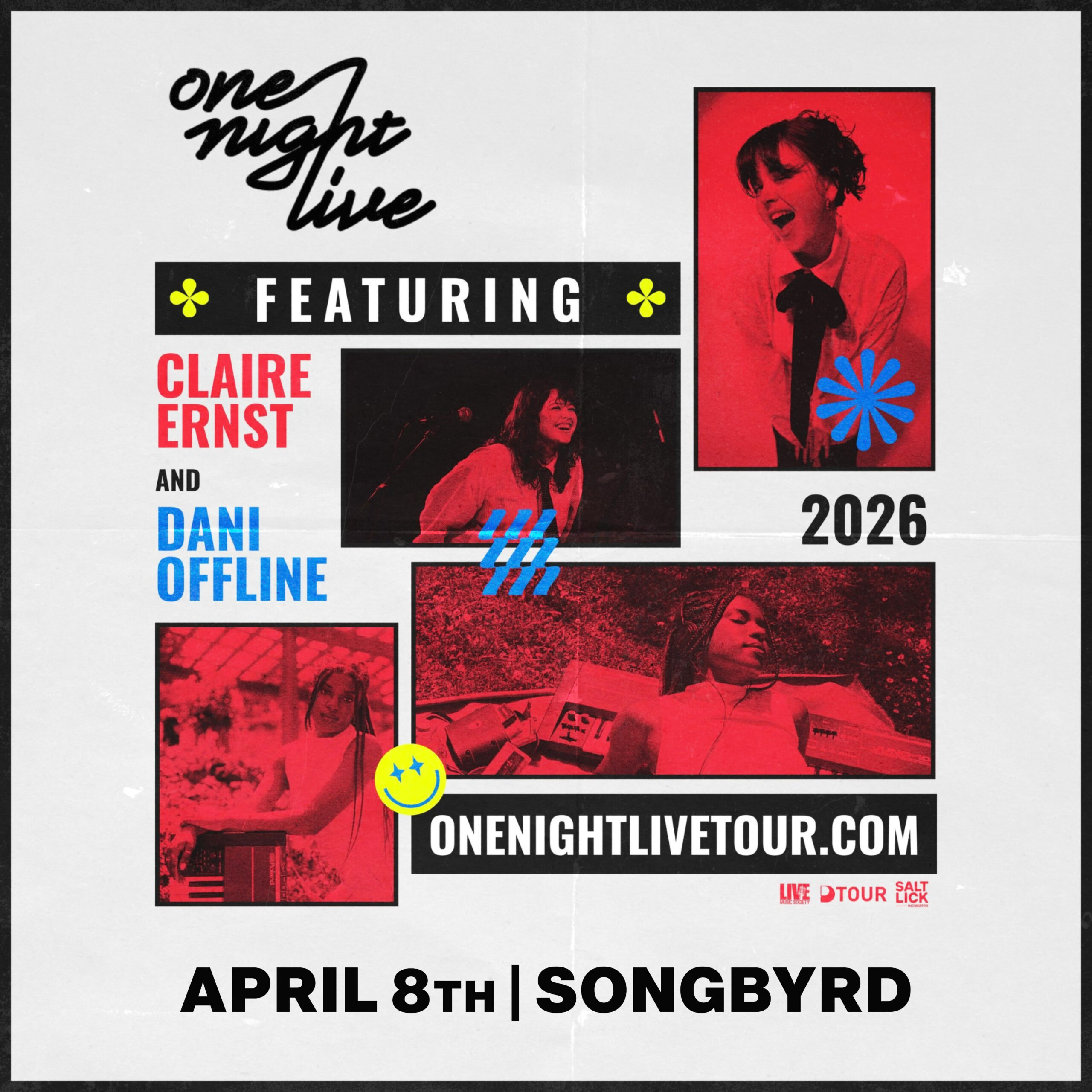 ONE NIGHT LIVE FT. CLAIRE ERNST & DANI OFFLINE